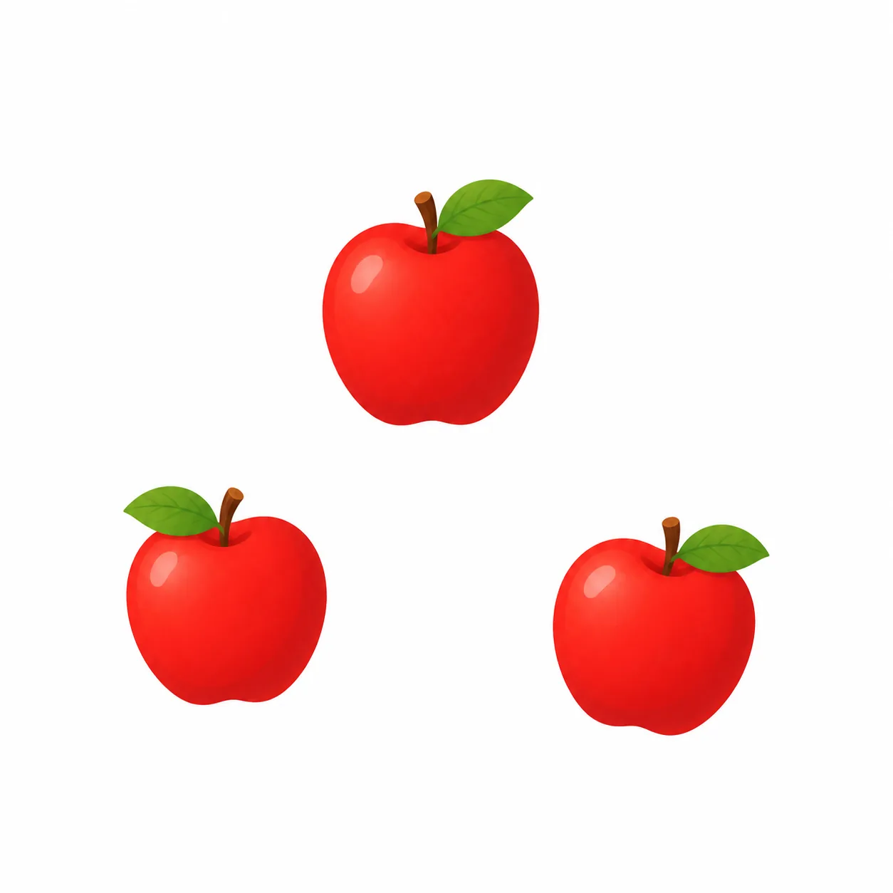 少 shǎo: 少量苹果