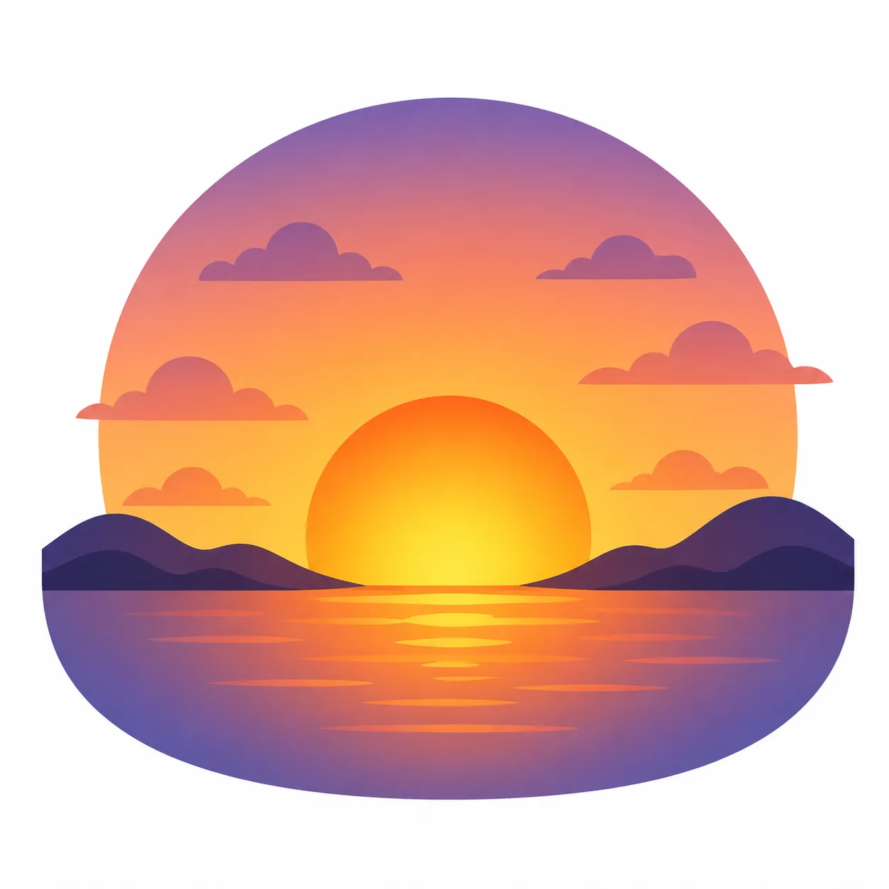 晚 wǎn: 太阳落山