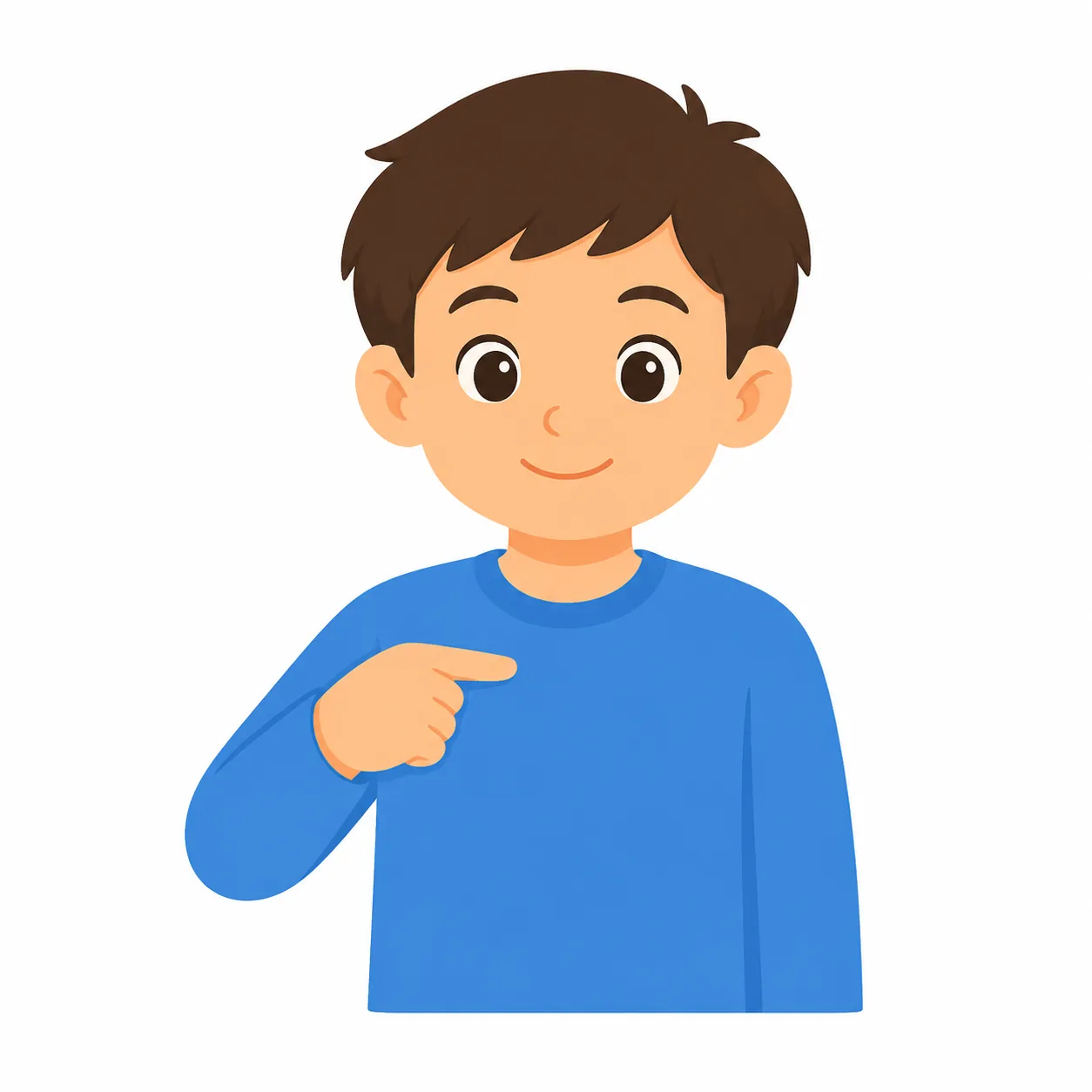 我 wǒ: 指向自己