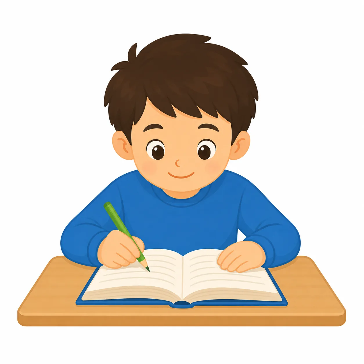 学 xué: 学生在读书