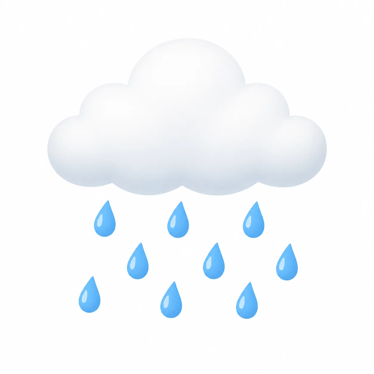 雨 yǔ: 下雨的云