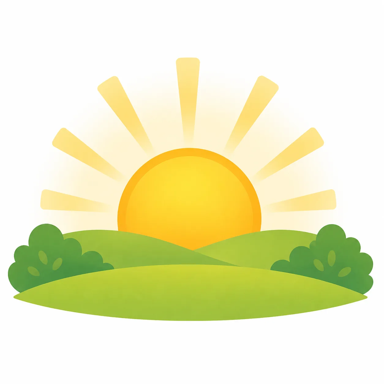 早 zǎo: 太阳升起
